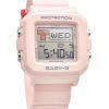 Casio Baby-G Plus digitalt rosa hartsband Quartz BGD-10L-4 100M damklocka med extra bandöglor