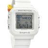 Casio Baby-G Plus digital vit hartsrem Quartz BGD-10L-7 100M damklocka med extra bandöglor