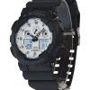 Casio G-Shock Analog Digital Resin Armband Vit Urtavla Quartz GA-100WD-1A 200M herrklocka