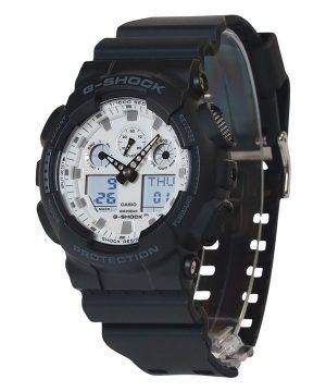 Casio G-Shock Analog Digital Resin Armband Vit Urtavla Quartz GA-100WD-1A 200M herrklocka