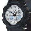 Casio G-Shock Analog Digital Resin Armband Vit Urtavla Quartz GA-100WD-1A 200M herrklocka