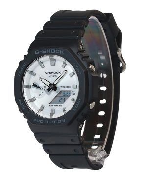 Casio G-Shock Analog Digital Bio-Based Resin Armband Vit Urtavla Quartz GA-2100WD-1A 200M Herrklocka