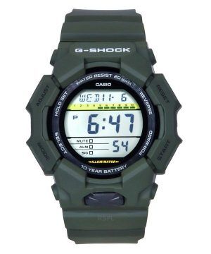 Casio G-Shock Digital Bio-Based Green Resin Armband Svart Urtavla Quartz GD-010-3 200M herrklocka