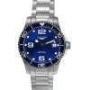 Longines HydroConquest rostfritt stål Sunray Blue Dial Automatic Diver',s L3.780.4.96.6 300M herrklocka