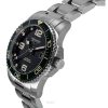 Longines HydroConquest rostfritt stål svart urtavla Automatisk dykare L3.781.4.05.6 300M herrklocka