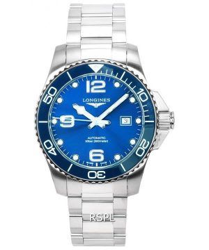 Longines HydroConquest Sunray Blue med Super-LumiNova Dial Automatic Diver&#39,s L3.782.4.96.6 300M herrklocka