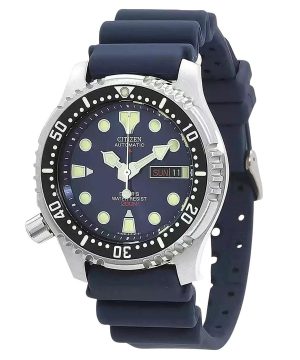 Citizen Promaster gummiband Blue Dial Automatic Diver&#39,s NY0040-17L 200M herrklocka