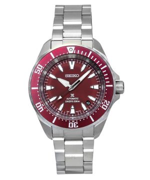 Seiko Prospex Sea Samurai Shog-urai rostfritt stål röd urtavla Automatisk dykare SRPL11K1 200M herrklocka