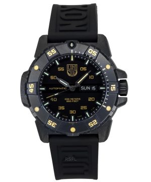 Luminox Master Carbon SEAL Limited Edition gummirem Black Dial Automatic Diver&#39,s XS.3865.GOLD 200M herrklocka