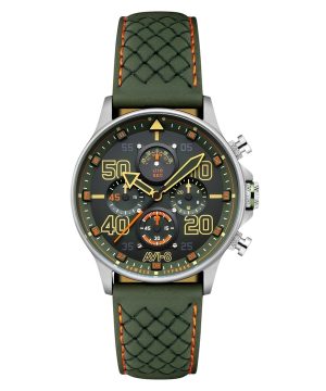 AVI-8 Hawker Typhoon Coningham Chronograph Harding Läderrem Grön Urtavla Quartz AV-4093-0D Herrklocka