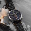 AVI-8 Hawker Typhoon Baldwin Automatisk läderrem Cool Black Dial AV-4119-01 Herrklocka