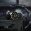 AVI-8 Hawker Typhoon Baldwin Automatisk läderrem Cool Black Dial AV-4119-01 Herrklocka