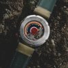 AVI-8 Hawker Typhoon Baldwin Automatisk läderrem Dark Khaki Dial AV-4119-04 Herrklocka