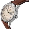 Bauhaus Aviation Läderrem Beige Urtavla Automatisk 23665 100M Herrklocka