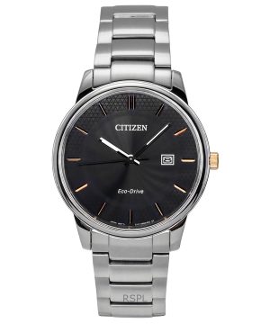 Citizen Eco-Drive rostfritt stål svart urtavla BM6977-70E herrklocka