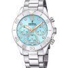 Festina Boyfriend Chronograph Crystal Accenter Blue Dial Quartz F20603-4 100M Damklocka