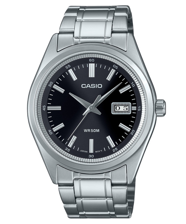 Casio Standard Analog Rostfritt Stål Svart Urtavla Quartz MTP-B180D-1A1V Herrklocka