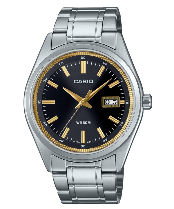 Casio Standard Analog Rostfritt Stål Svart Urtavla Quartz MTP-B180D-1A2V Herrklocka