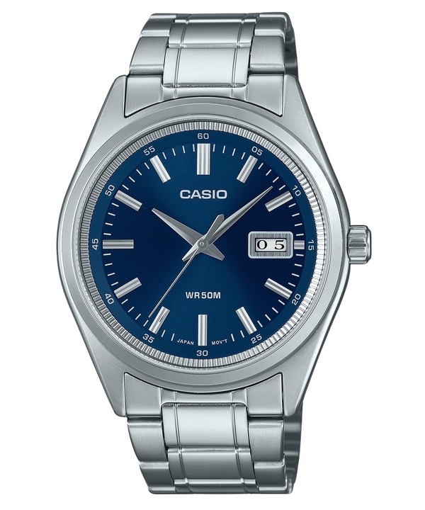 Casio Standard Analog Rostfritt Stål Blå Urtavla Quartz MTP-B180D-2AV herrklocka