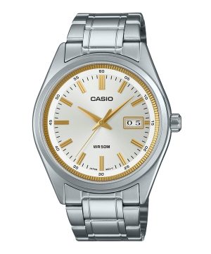 Casio Standard Analog Rostfritt stål Silver Urtavla Quartz MTP-B180D-7AV herrklocka